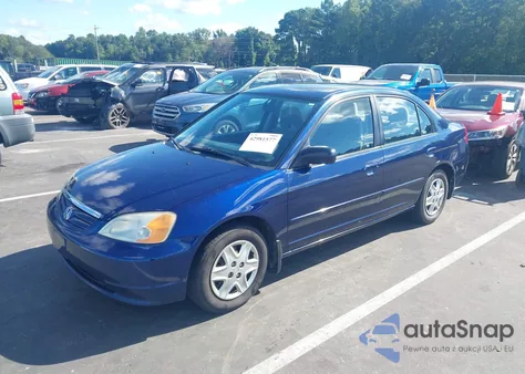 2003 Honda Civic Lx z USA, uszkodzony, nr VIN 2HGES16543H548674